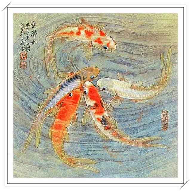 「鱼水相融」陈义水鱼水画