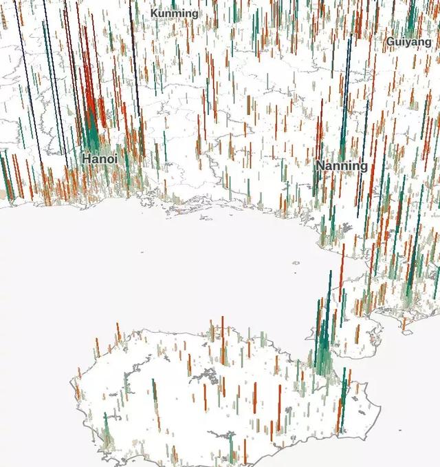 中国的“人口山”地图与未来城市房价