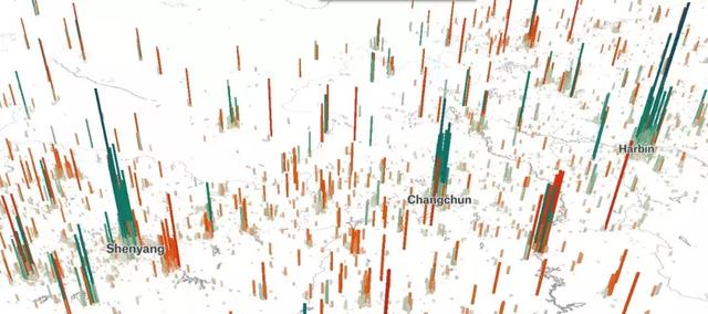 中国的“人口山”地图与未来城市房价