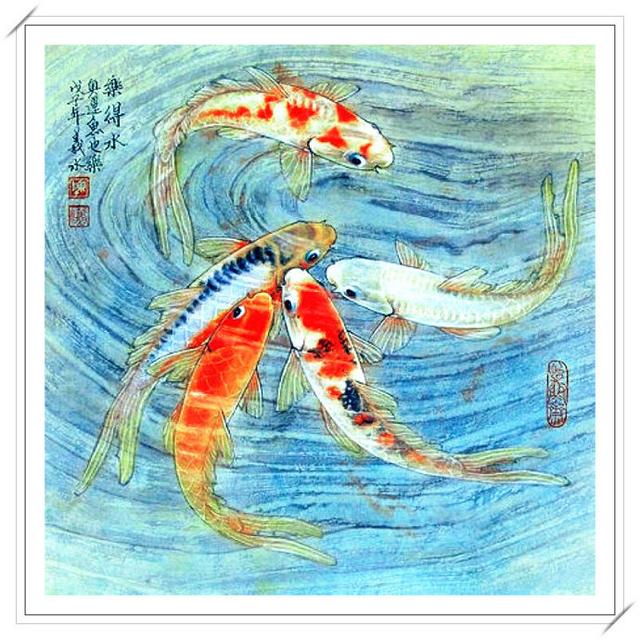 「鱼水相融」陈义水鱼水画