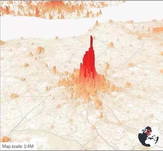 中国的“人口山”地图与未来城市房价