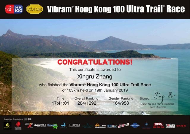 100马之第42马Vibram香港100