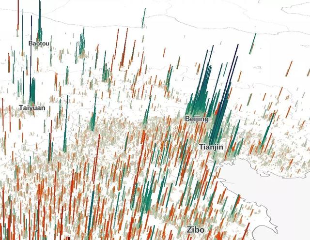 中国的“人口山”地图与未来城市房价