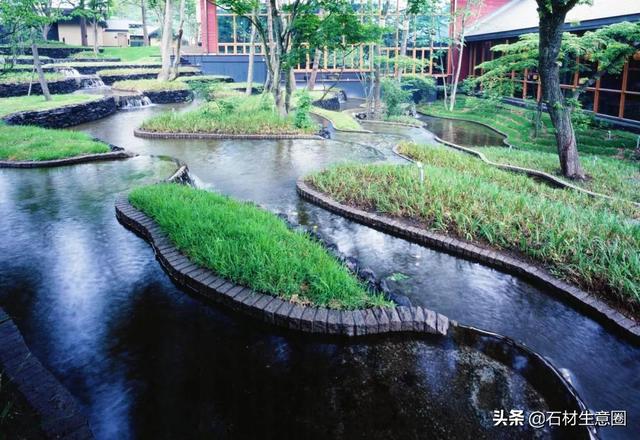 花式别墅石材种植池设计