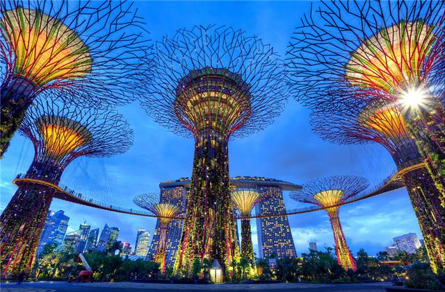 新加坡滨海湾花园照明规划赏析 珍藏 城市景观 灯光照明景观