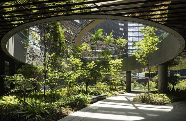 新加坡滨海盛景的“绿色之心”建筑景观设计，绿色城市生态建筑