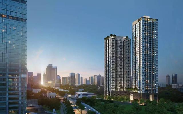 Rama9区中国大使馆旁，双轨交汇现房公寓Noble Revolve即买即收益
