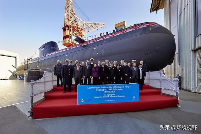 新加坡海军建设的第一艘218SG大型AIP潜艇在德国造船厂启动