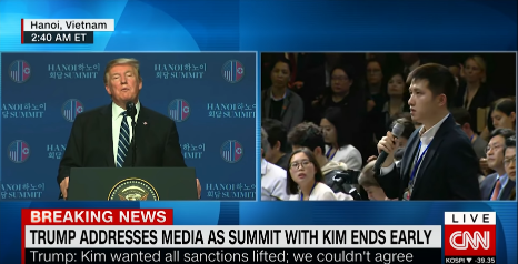 我在金特会现场向特朗普提问，他的回答很积极