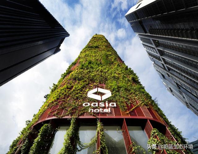 新加坡OasiaDowntownHotel酒店 -垂直绿化