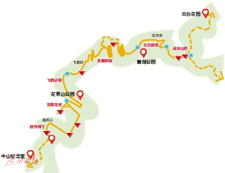 漫步八公里云道 纪念堂直上云山