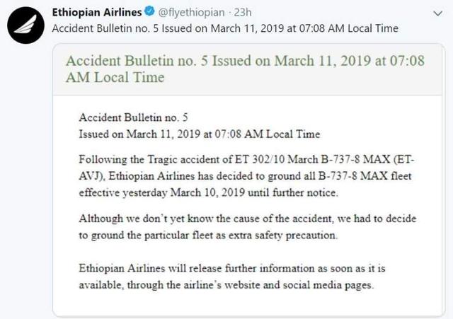 美发布737MAX“持续适航通知” 但国内继续停飞，全球这些航司也已叫停！