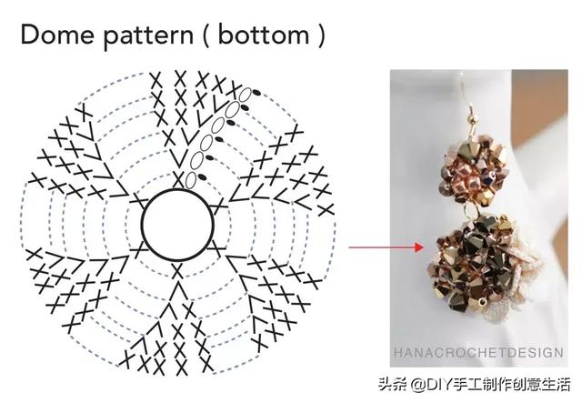 设计首饰没你想象的那么难，从钩织一朵小花开始，有教程