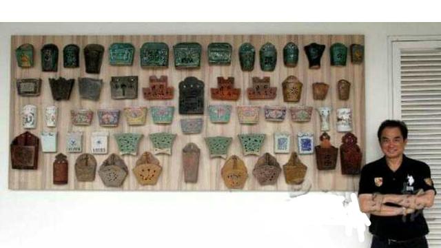 马来西亚筷子筒收藏家，古朴秀丽，娘惹风格，各型各色