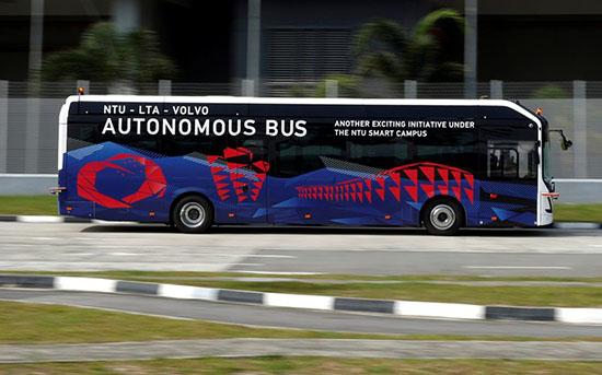 沃尔沃将在新加坡测试无人驾驶巴士