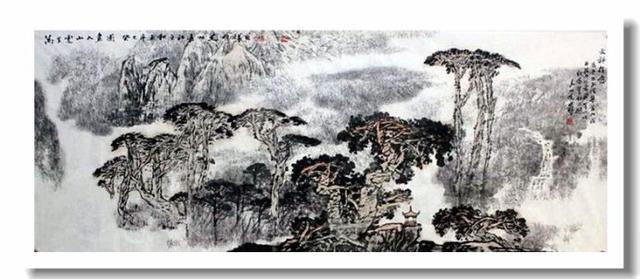 雄秀峨眉 -- 毛明祥山水画