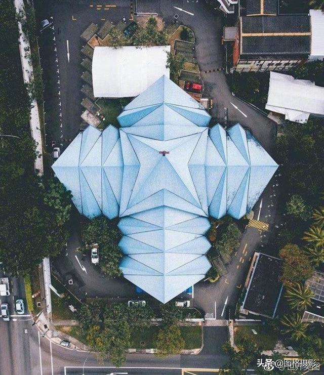 航拍镜头下的新加坡