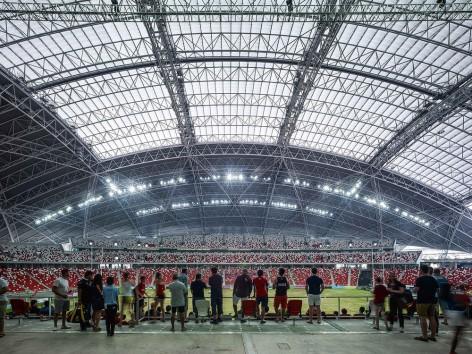 世界上最大的大跨度超薄穹顶建筑——新加坡国家体育馆