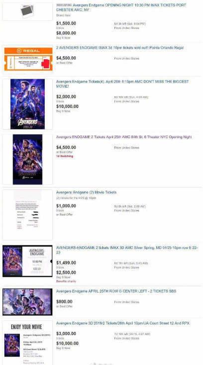 16万一张！《复联4》首映票已被美国黄牛炒到天价 网友：火了