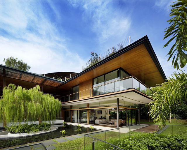 屋顶花园，生物池塘和绿色世界：新加坡的多户住宅
