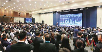 外交部天津全球推介活动在京举行 王毅李鸿忠致辞