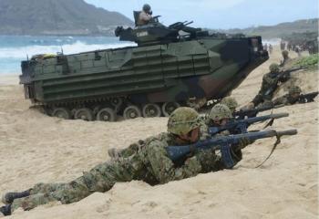 日媒：日本水陆机动团将搭乘出云号前往南海