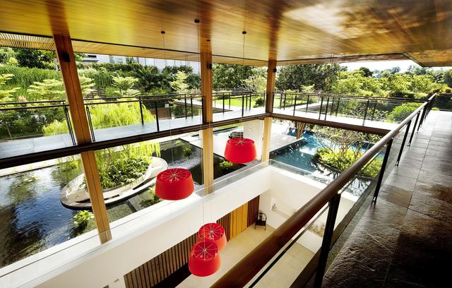 屋顶花园，生物池塘和绿色世界：新加坡的多户住宅
