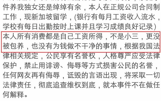 卷入小包总杨烁出轨，女网红证明清白：没被包养，没做不干净事情