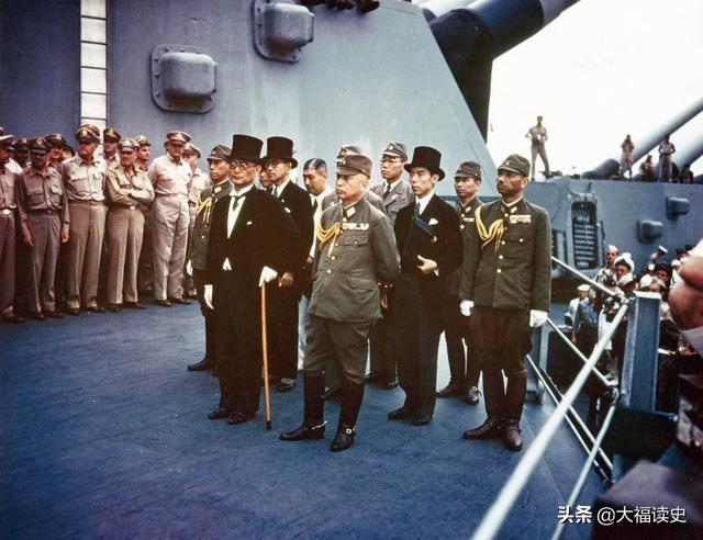 老照片：1945年9月2日，15张老照片再现“密苏里”号日本投降全程