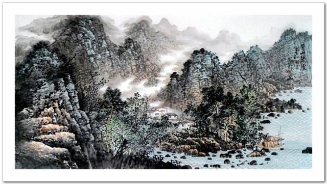 李山楼山水画