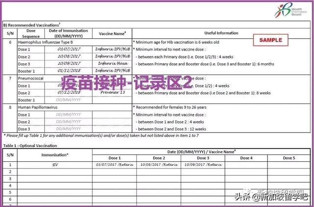 12岁以下外籍儿童申请STP\DP\LTVS，必向新加坡HPB认证疫苗接种！