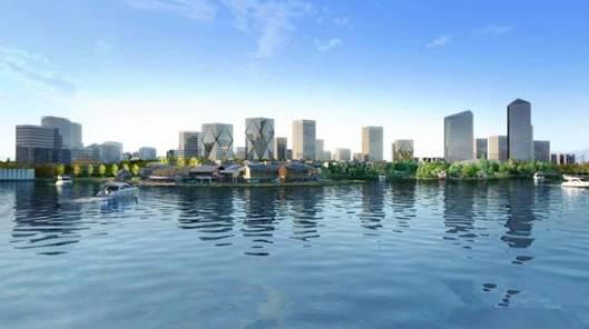 齐肩新加坡滨海湾的湖居生活 仅是一座光明•蓉府的距离