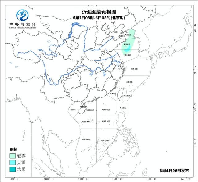 气象 | 受气旋影响，黄海中部和南部、东海北部或有9级阵风