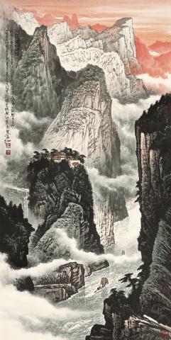 著名画家姚叶红：蜀山峻美 大气磅礴