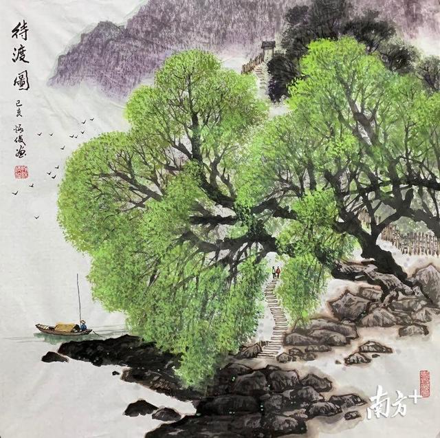 阳江最励志画家：年近60岁才开始学水墨，专画阳江山水，作品热卖至新加坡