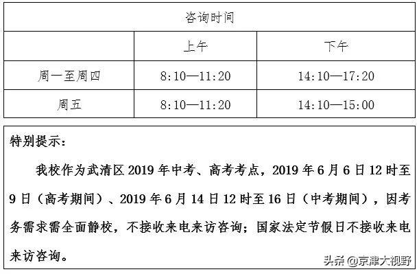 2019武清三所私立校小升初招生简章；附三校信息汇总