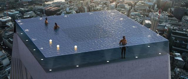 首个360度无边泳池即将建成！位于55层，全透明超刺激