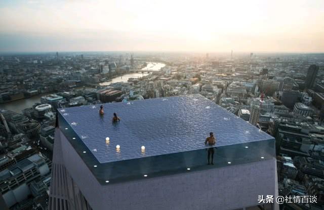 这座造价1200万美元、360度视角的空中泳池，设计感爆棚