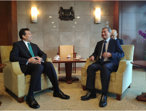 外交部副部长罗照辉访问新加坡