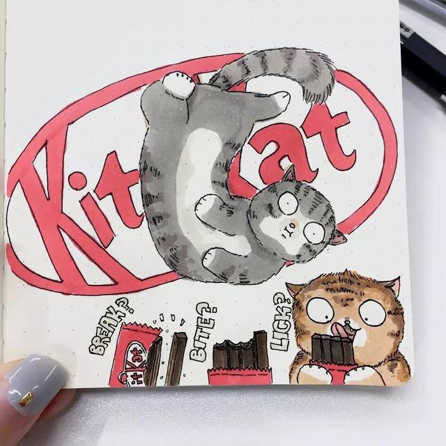 可爱！插画师将耐克logo变成了猫，萌翻了整个铲屎官界