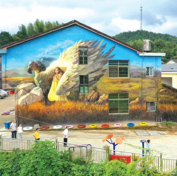 “画”出新生活！浏阳这个山村有条“油画示范街”，太美了！