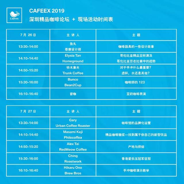 CAFEEX 2019 深圳咖啡节 集结令最终章