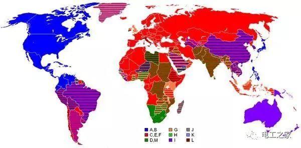 世界各国电压：我们不一样、不一样