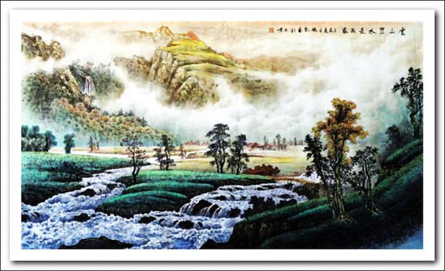【清雅旷远】刘鹏凯彩墨山水画