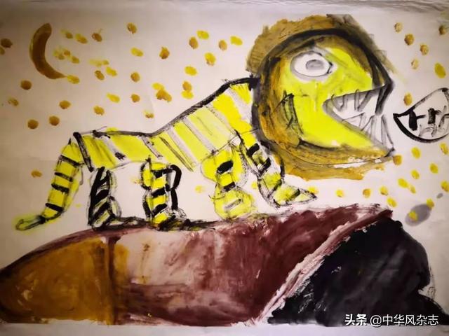 十一龄童第四次个展，作品震撼成人艺术家