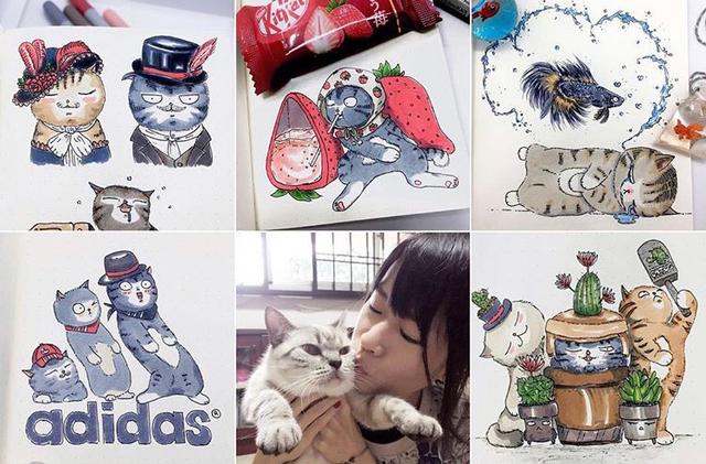 当各大品牌变成了软萌猫，会是怎样的可爱画风？