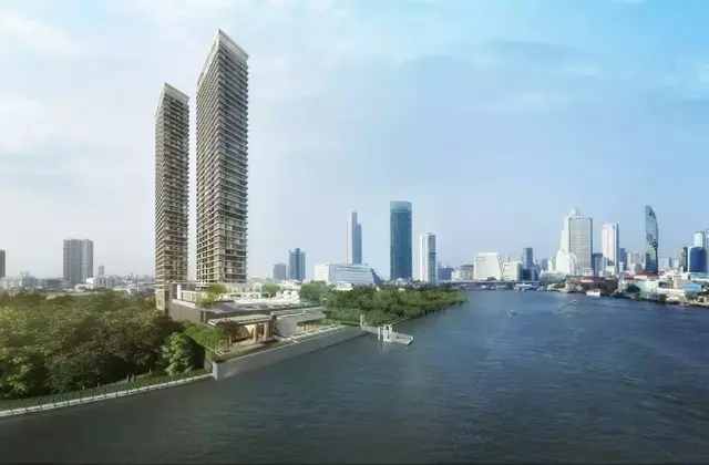 户户一线河景！泰国著名上市开发商Pruksa力作，Chapter Riverside湄南星河湾，总价80万起