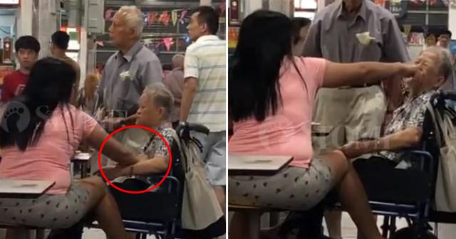 干得漂亮！新加坡保姆餐馆虐待老人，遭热心市民报警举报…