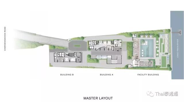 户户一线河景！泰国著名上市开发商Pruksa力作，Chapter Riverside湄南星河湾，总价80万起