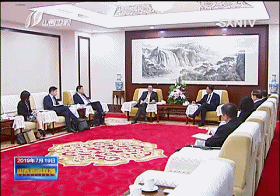 胡玉亭会见新加坡驻华大使罗家良